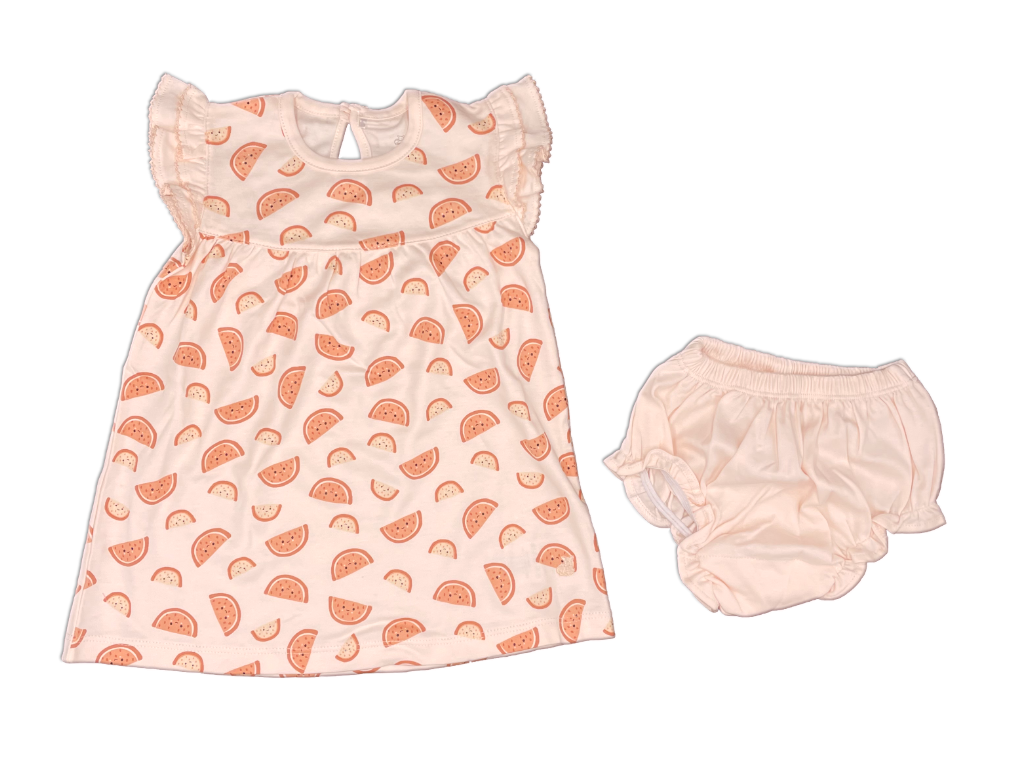 Watermelons Summer Dress Pink – Earth & Baby